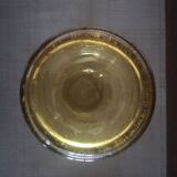 Vase / pichet en verre bullé jaune ambré - années 1970