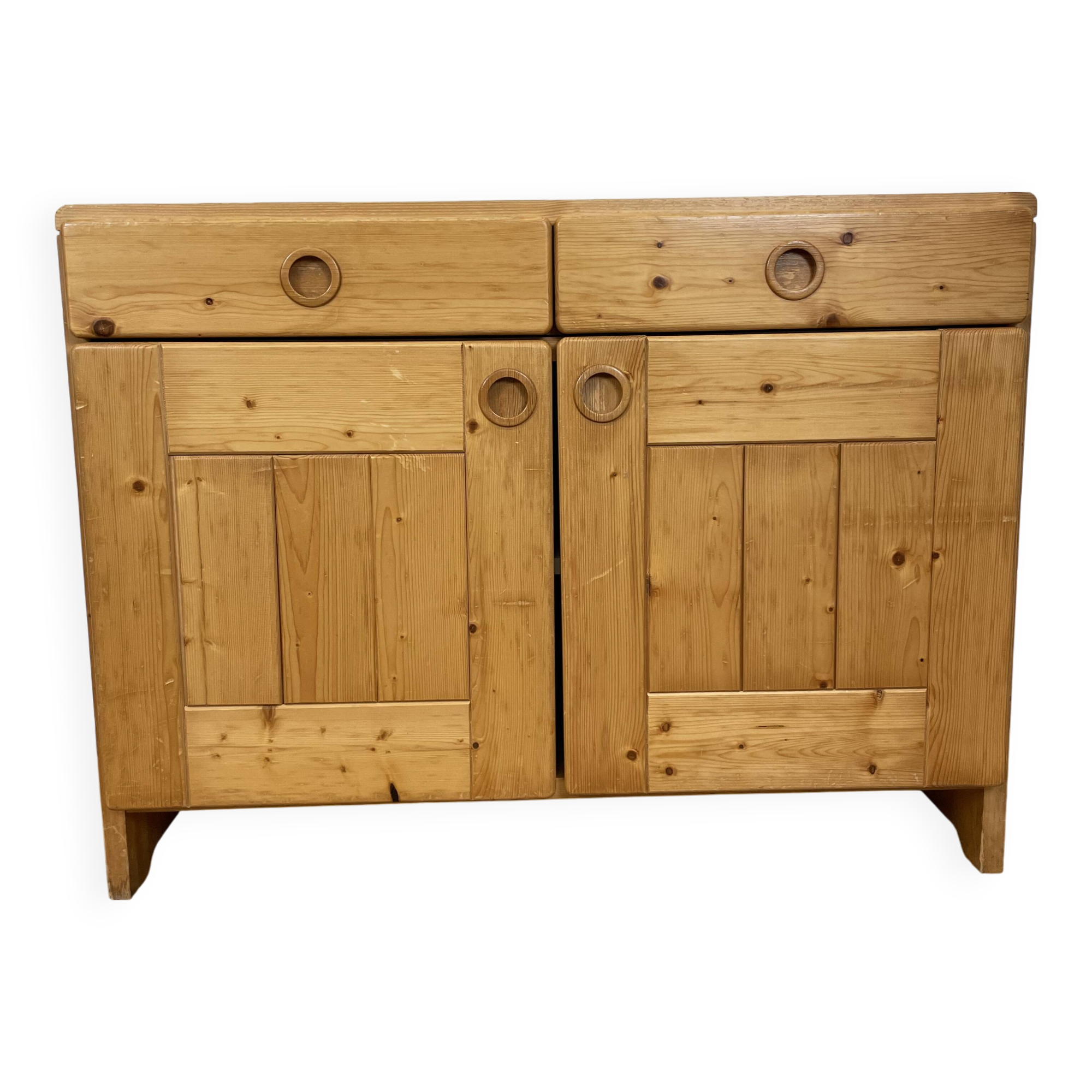 Solid pine buffet Charlotte Perriand selection