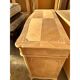 Buffet contemporain italien en noyer naturel avec incrustations de cerisier