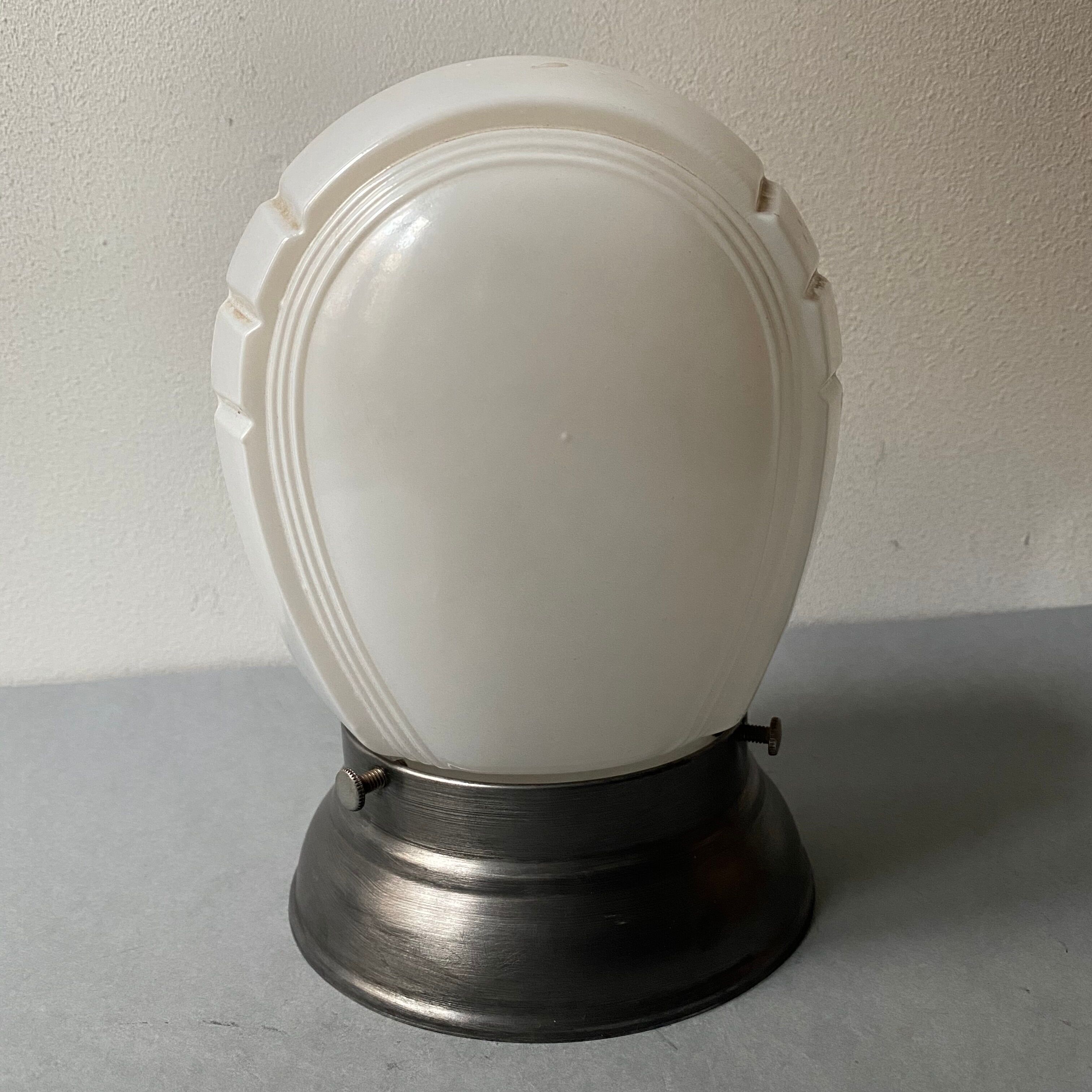 Old vintage glass wall sconce