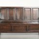 Antique English wooden bench / hall bench from the early 18th century