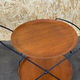 60s 70s teak serving trolley Jie Gantofta String Serving Trolley Sweden 60s