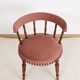 Old velvet armchair, toad style, from the 1950s