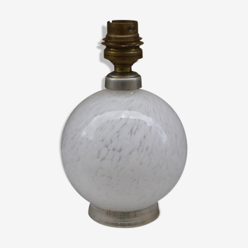 Pied de lampe en verre de Clichy