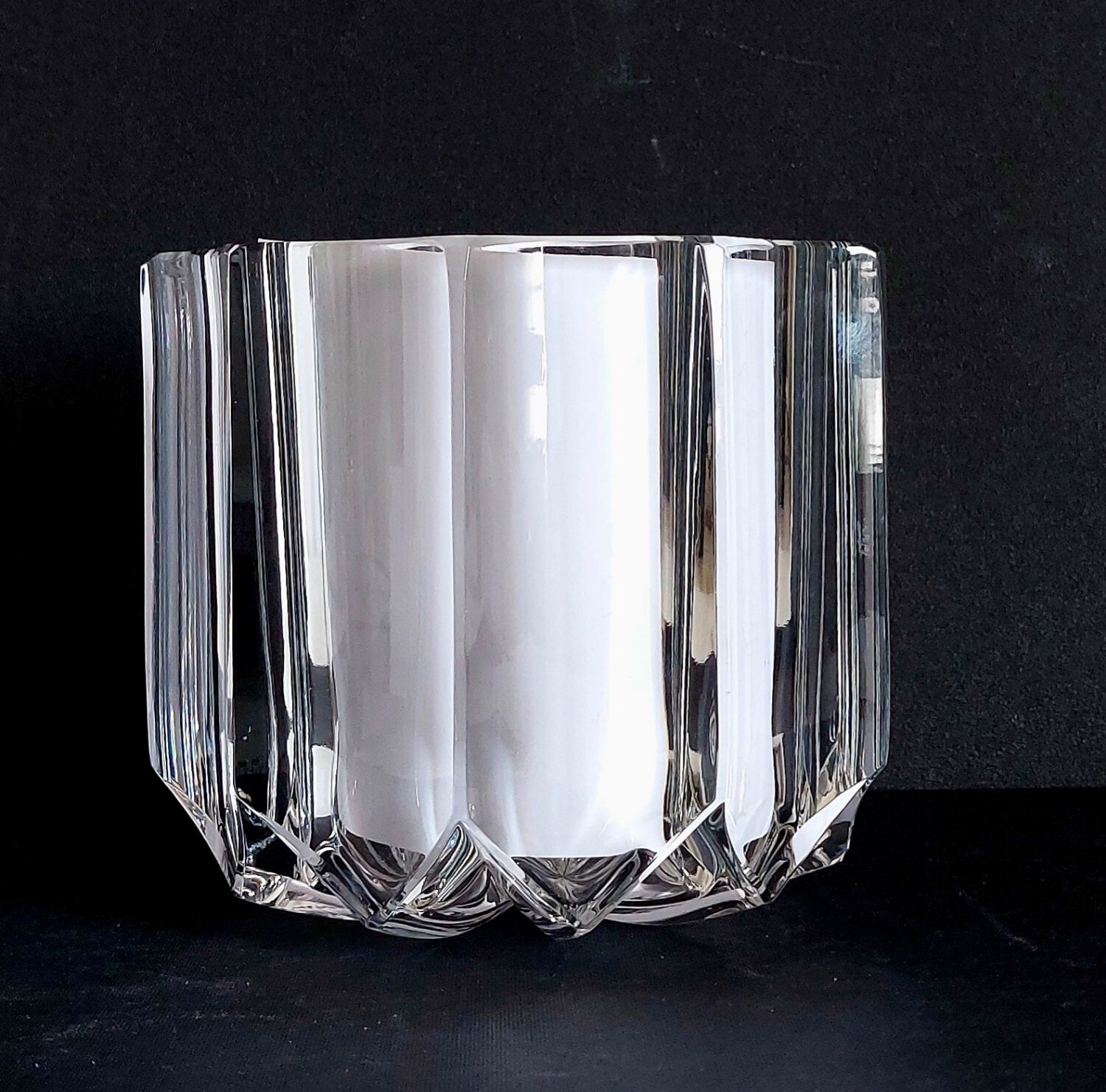 Art Deco crystal vase