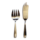 Ercuis Art Deco Silver Metal Fish Serving Cutlery Set