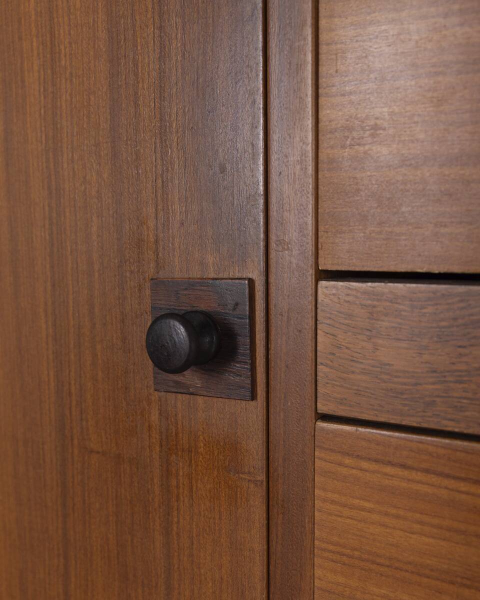 HIGHBOARD VINTAGE 1960S WOODEN SIDEBOARD DESIGN BY BAROVERO