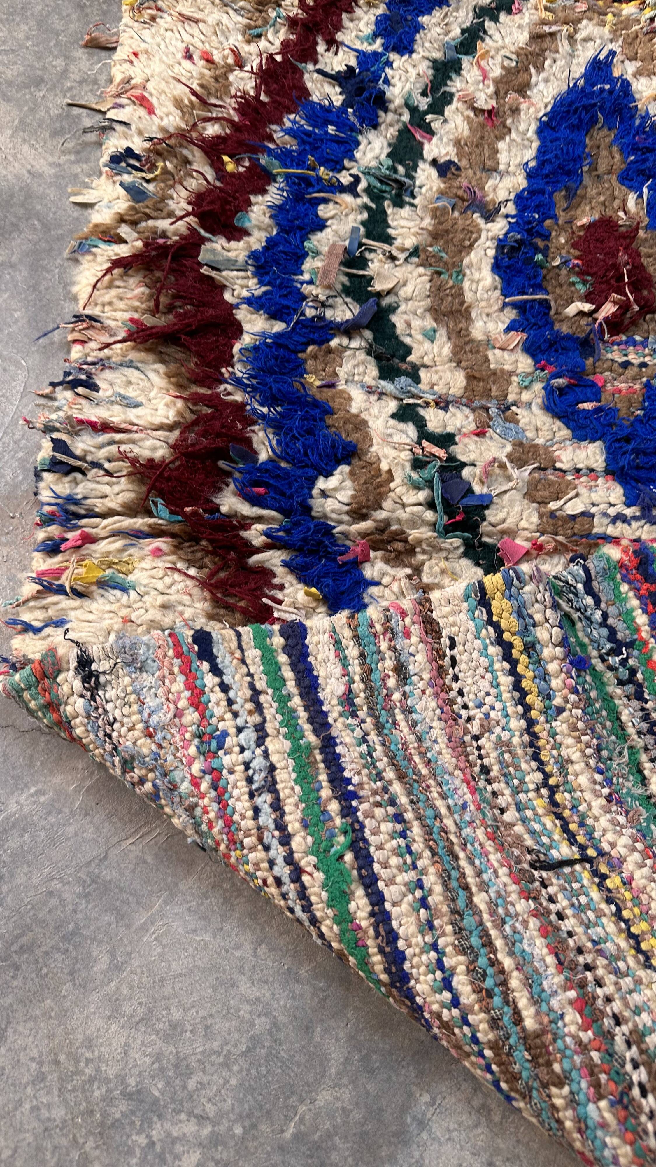 Azilal Colorful Moroccan Rug - 177 x 84 cm