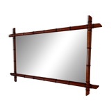 large mirror, bamboo, vintage