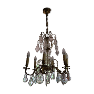 lustre à papille en - cristal