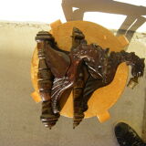 Pair of sconces with ancient dragon decoration
