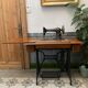 Superb old Singer sewing machine with its table
