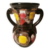 Vase in Pure Vallauris Style Numbered and Signed 50s/60s Vintage
