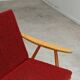Pair of green-red boomerang armchairs by Antonin Suman for Ton (Thonet) 19