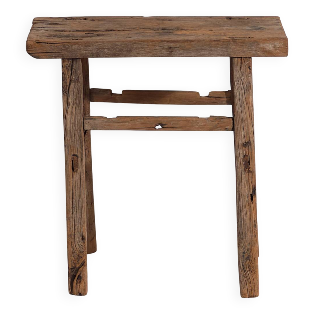 Ancien table de chevet d'époque Empire en noyer - Italie 19è