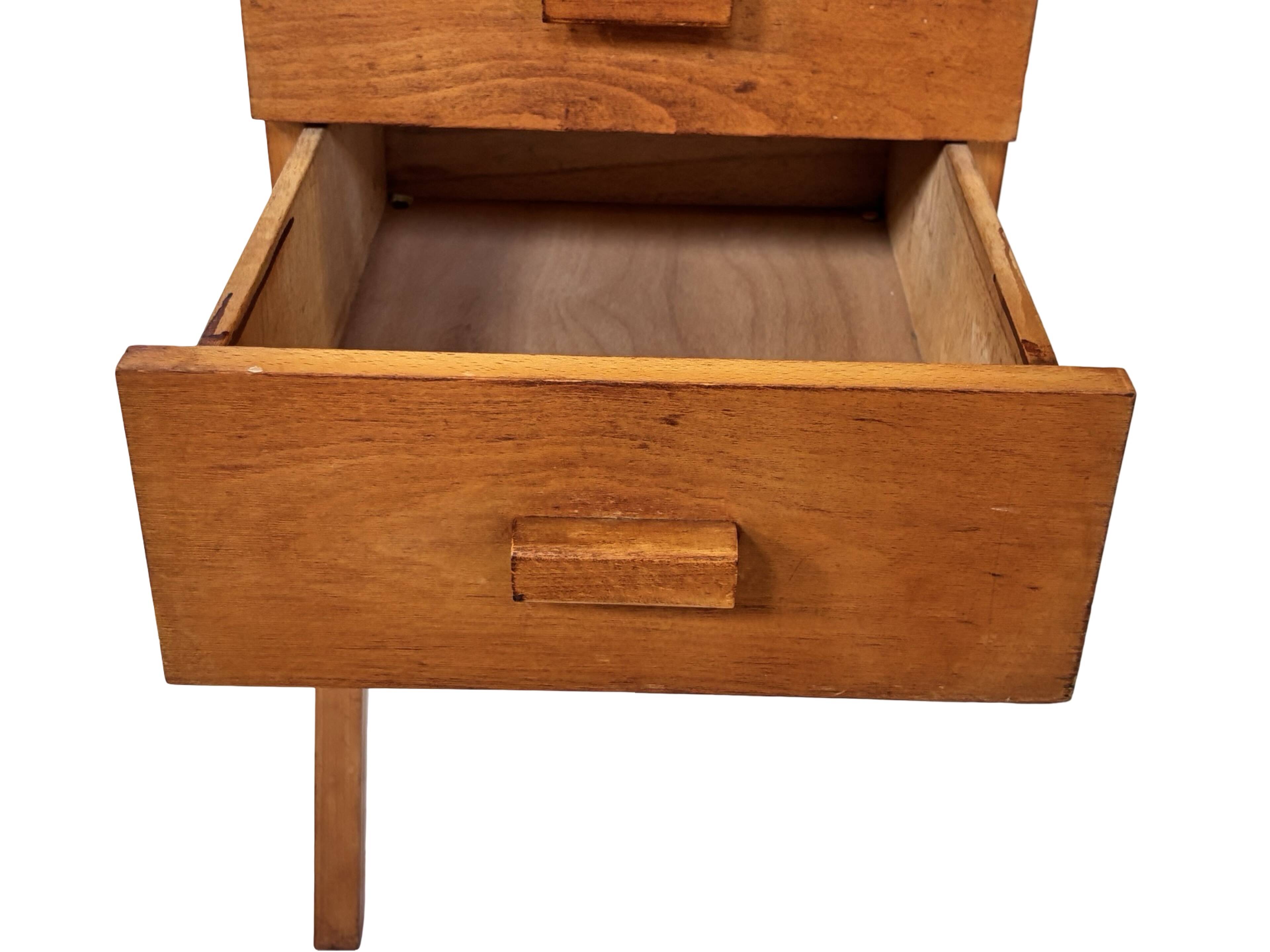 Vintage desk, compact model, minimalist desin teak, 1960s