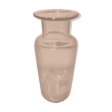 Goose-hued glass apothecary bottle