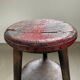 Brutalist and industrial worker's stool, Italy, 1900s