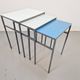 Vintage Mimi Nesting Tables in Metal and Teak by Formica, 1960s, Set of 3