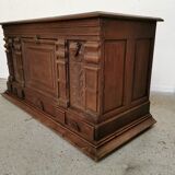 Oak office counter