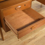 Mid-century freestanding teak desk by Kai Kristiansen for Feldballes Møbelfabrik, 1960s