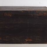 Antique oriental trunk in dark tones (c.1900) #4
