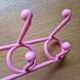 Yaffa doremi pink vintage 80s coat rack