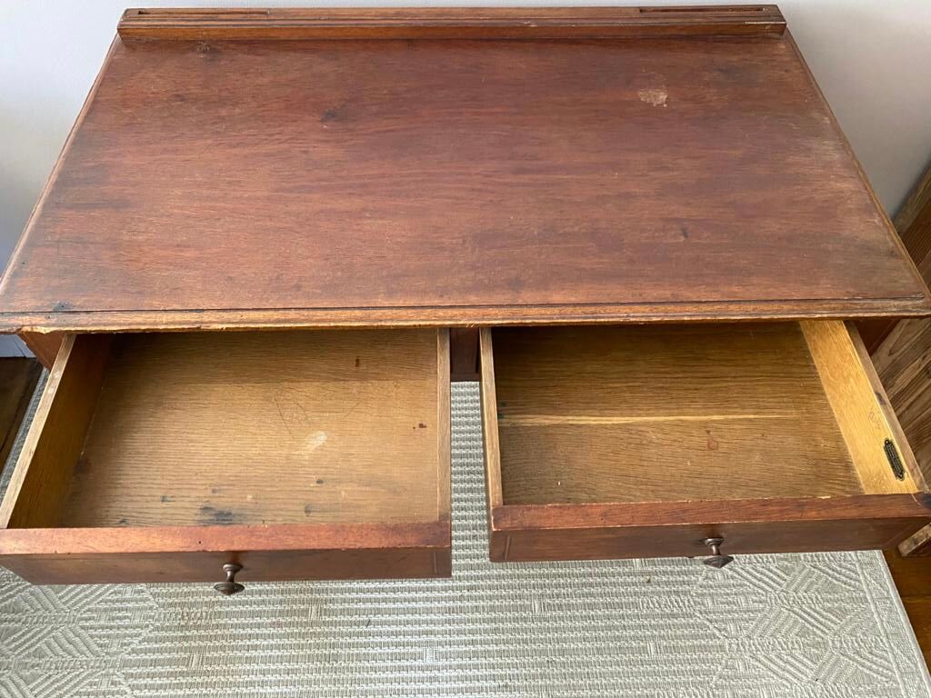 Louis XVI-style vintage console desk