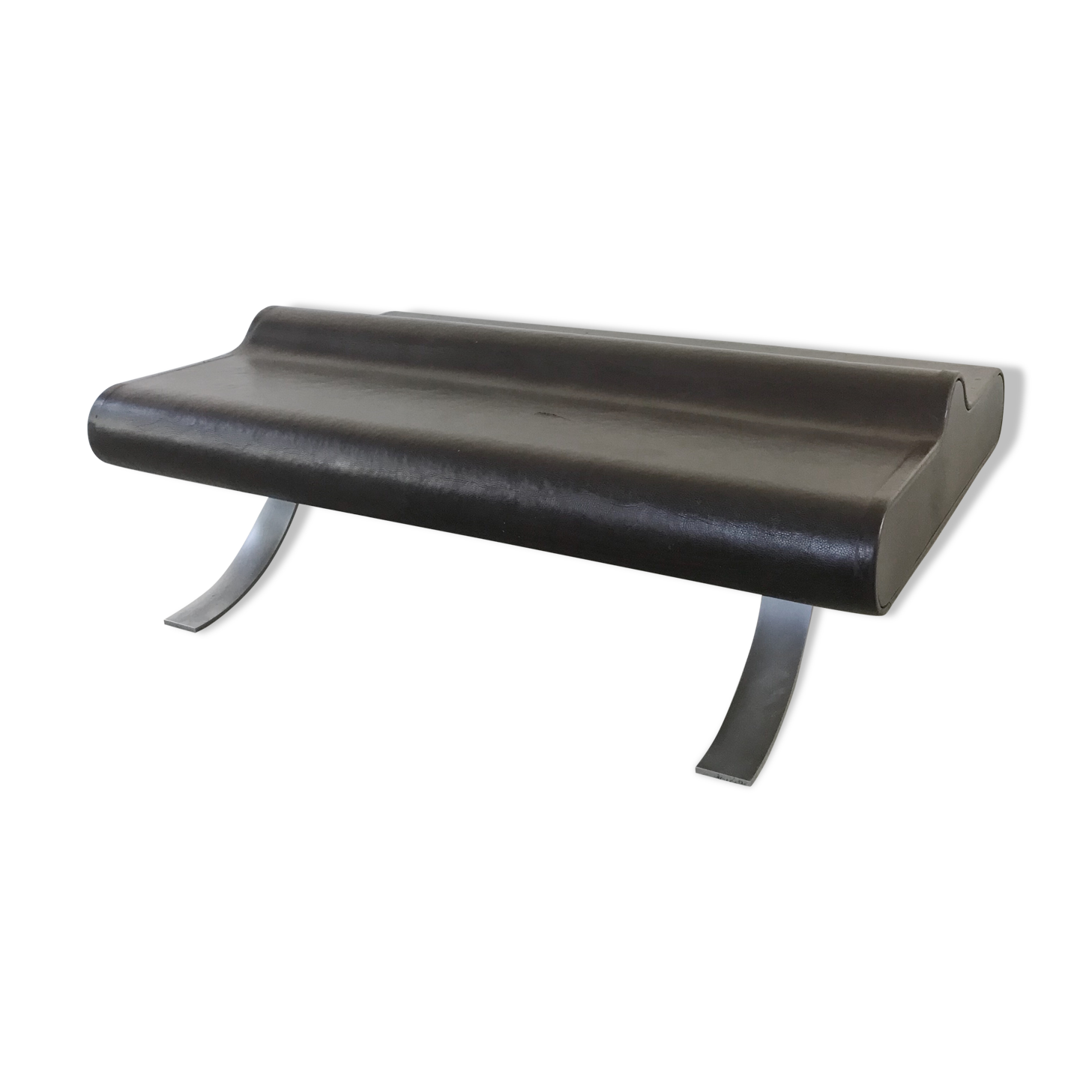 Bench leather back to back, 1970, Switzerland