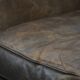 Elegant set of two sheepskin leather armchairs with beautiful round shapes