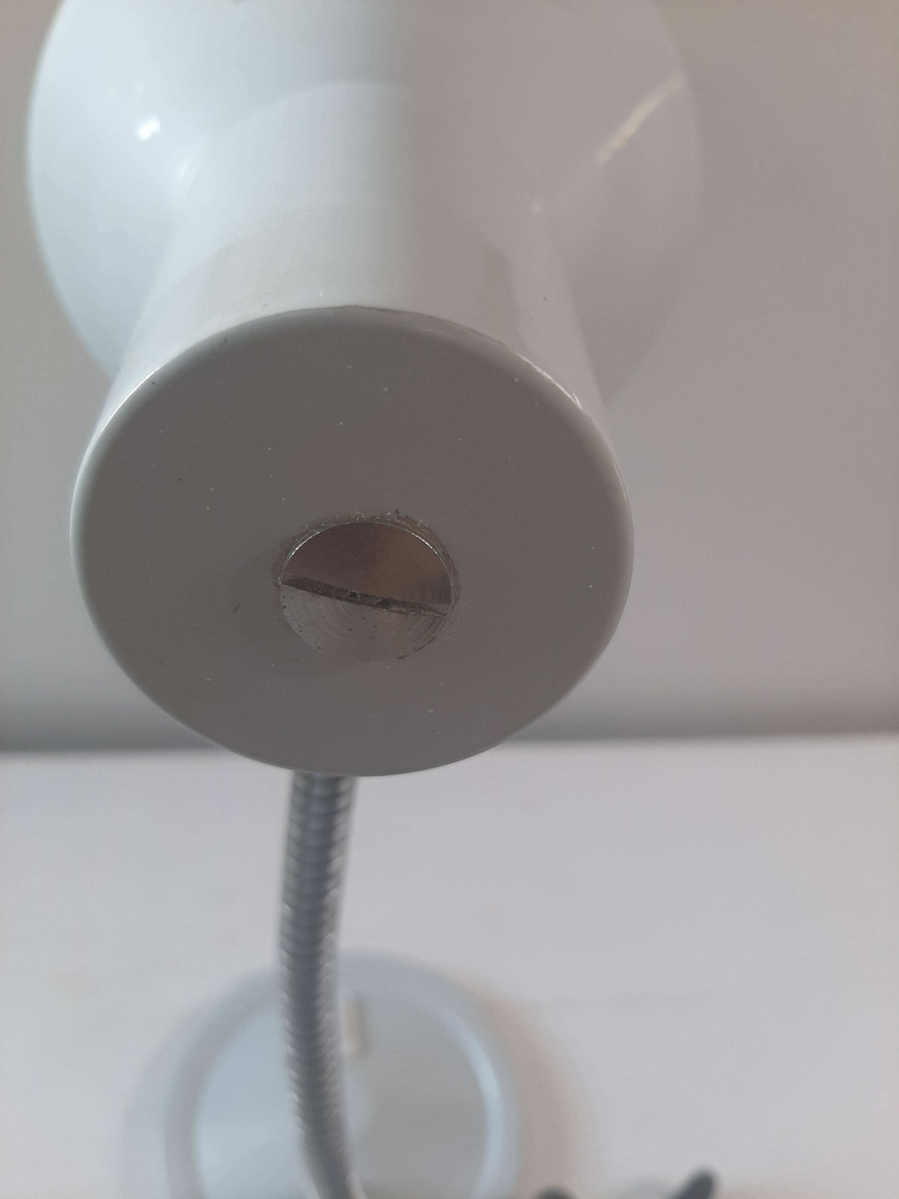 Vintage grey metal desk lamp