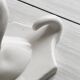 Patère en porcelaine chien.