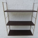Metal string modular wall shelf