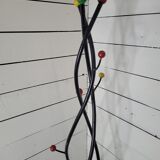 Vintage coat rack with multicolored ball