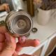 Set of 6 silver-plated metal egg cups