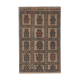 Vintage Turkish rug from Oushak, hand-woven 151x221 cm