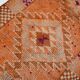 Brunt Orange Turkish Vintage Runner Rug, 85x388Cm