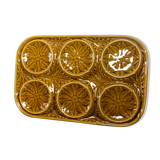 Vintage ceramic aperitif tray Gien