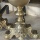 Pair of brass andirons
