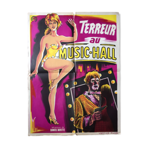 Affiche 'Terreur au music-hall' - antonio