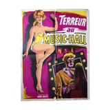 Poster "Terror at the music hall" Antonio Santillan 60x80cm 1958