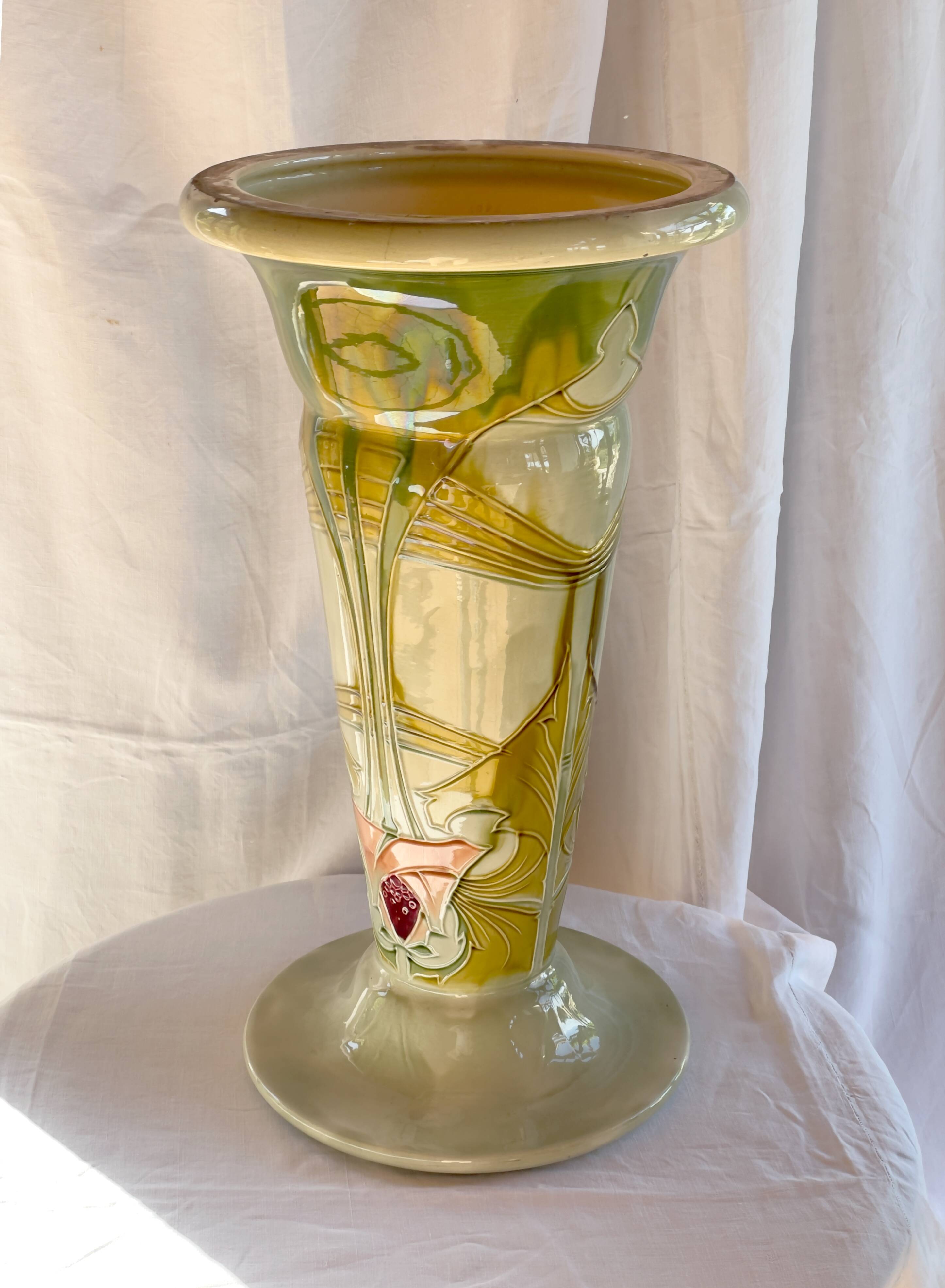 Art Nouveau column 1903 - Minton UK factory, slip-cast ceramic.