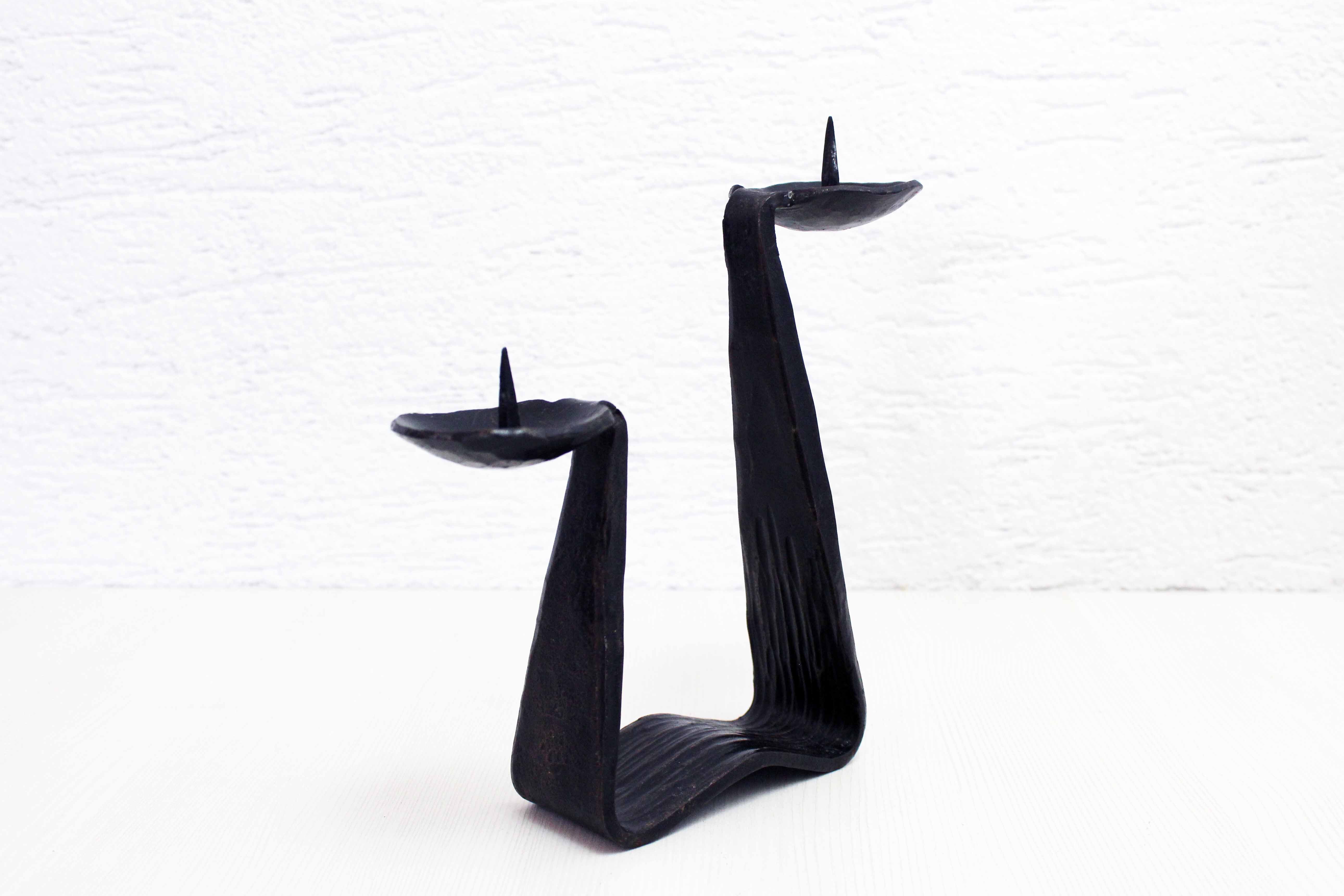 Candle holder pique double candle