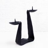Candle holder pique double candle
