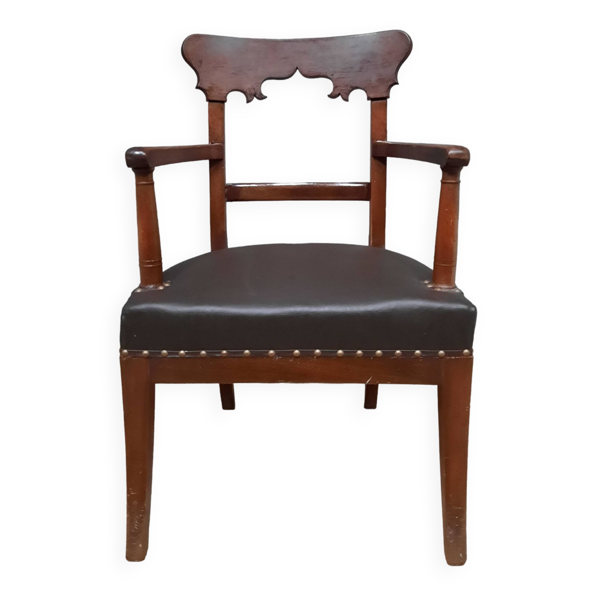 Fauteuil de bureau en acajou