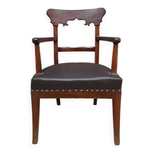 Fauteuil de bureau en - acajou