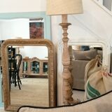 Vintage wooden floor lamp