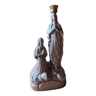 Vierge de lourdes upcyclée