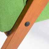 Fauteuil vintage "Bunny" années 1960, vert printemps