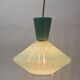 Diabolo-shaped glass chandelier